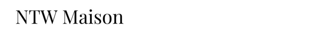 NTW Maison footer logo reflecting Japanese craftsmanship and high-quality fashion heritage